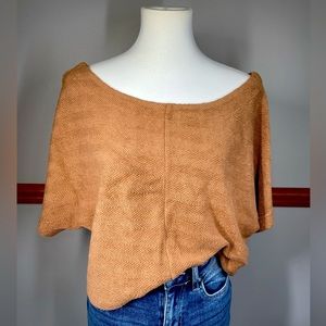 Free People Beach Off Shoulder Top w/ Back Buttons